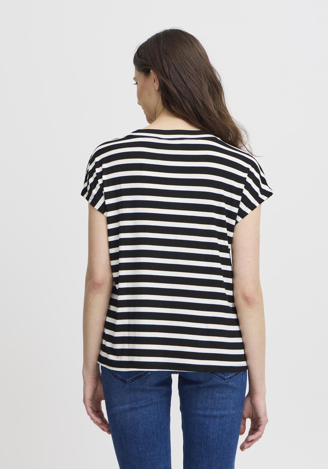 Fransa Short Sleeve T-Shirt - Navy 2 Shaws Department Stores