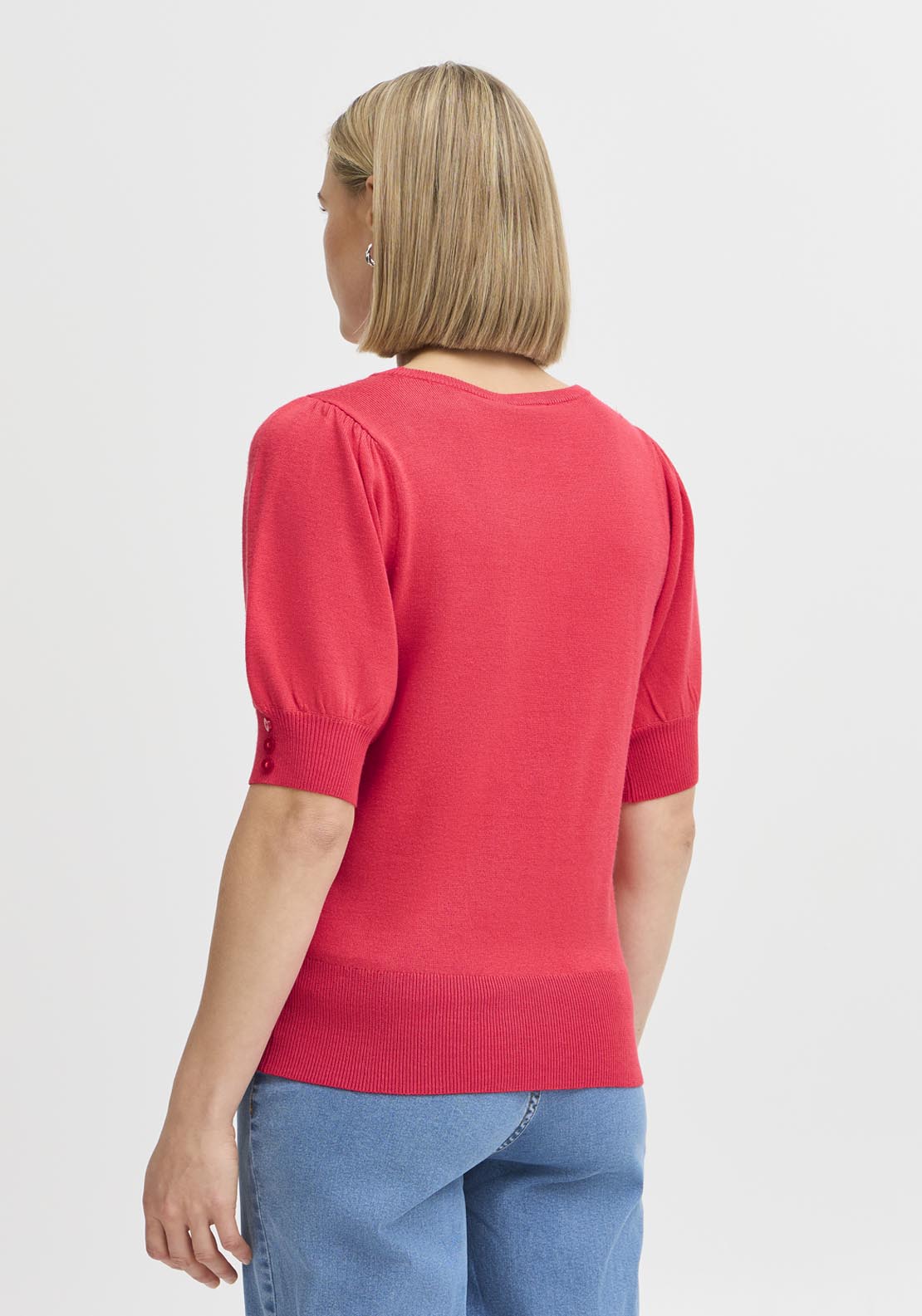 Fransa Pos Knit Pullover - Pink 2 Shaws Department Stores