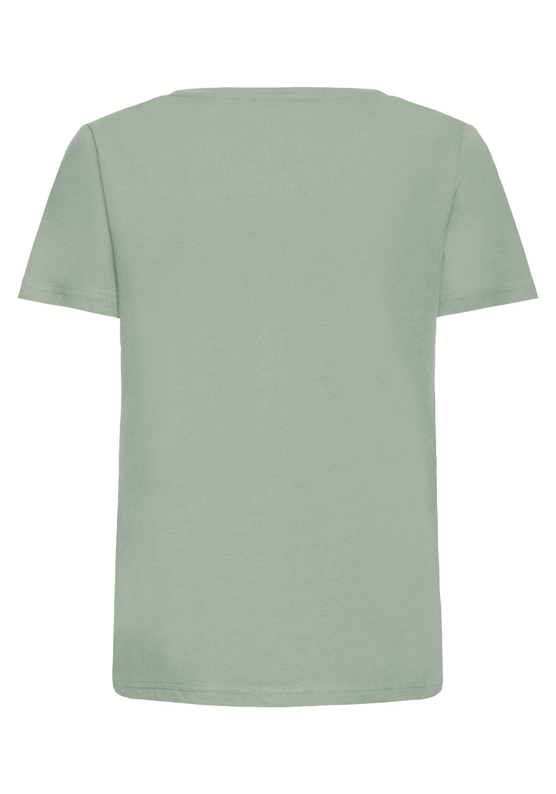 Fransa Pos Short Sleeve T-Shirt - Frosty Green Mix 2 Shaws Department Stores