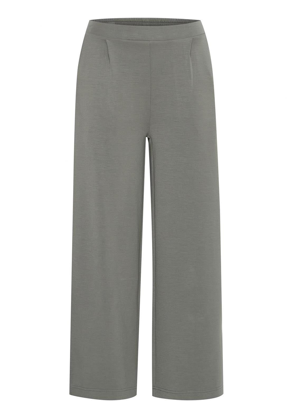 Fransa Casual Trousers - Agave Green 8 Shaws Department Stores