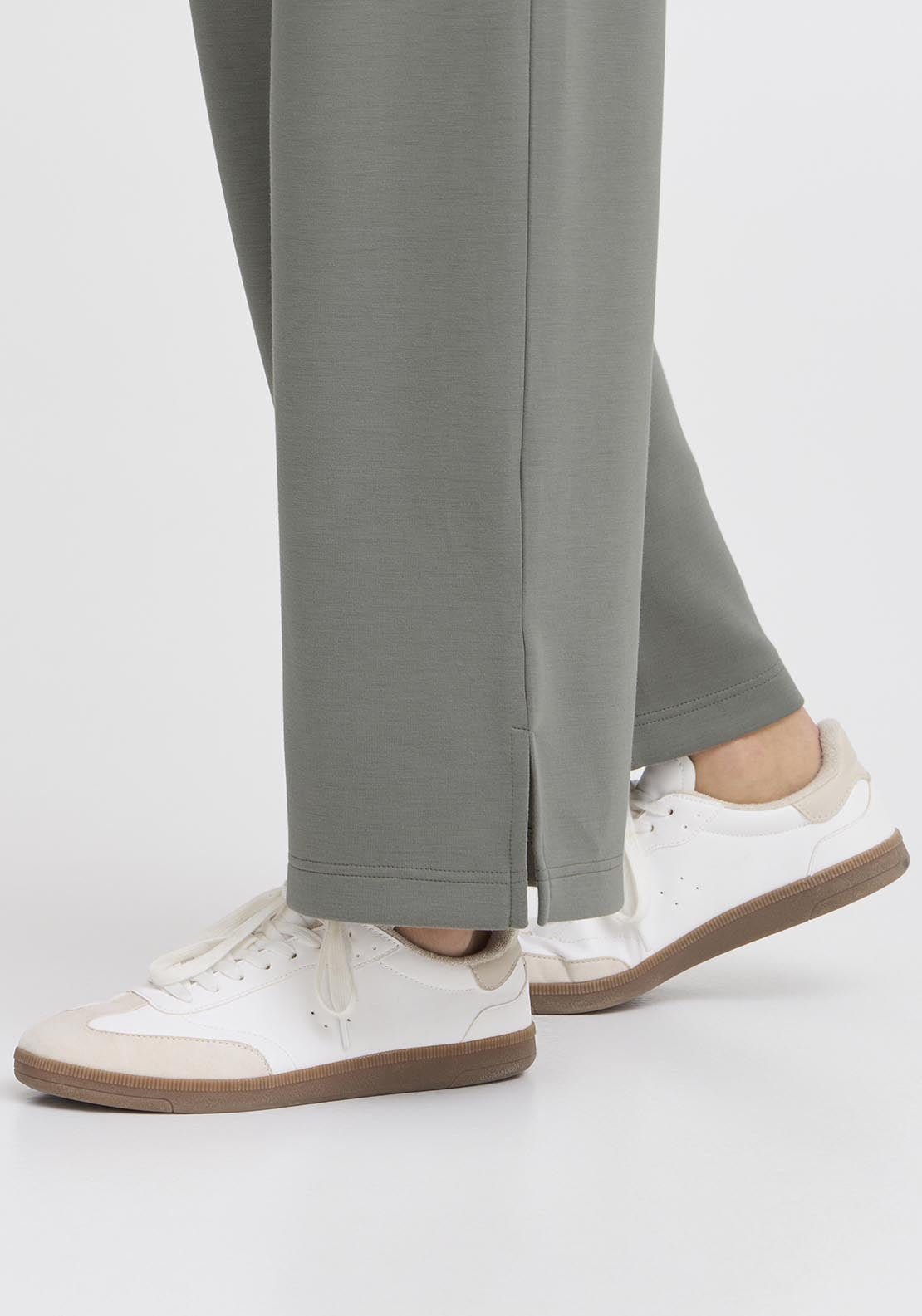 Fransa Casual Trousers - Agave Green 5 Shaws Department Stores