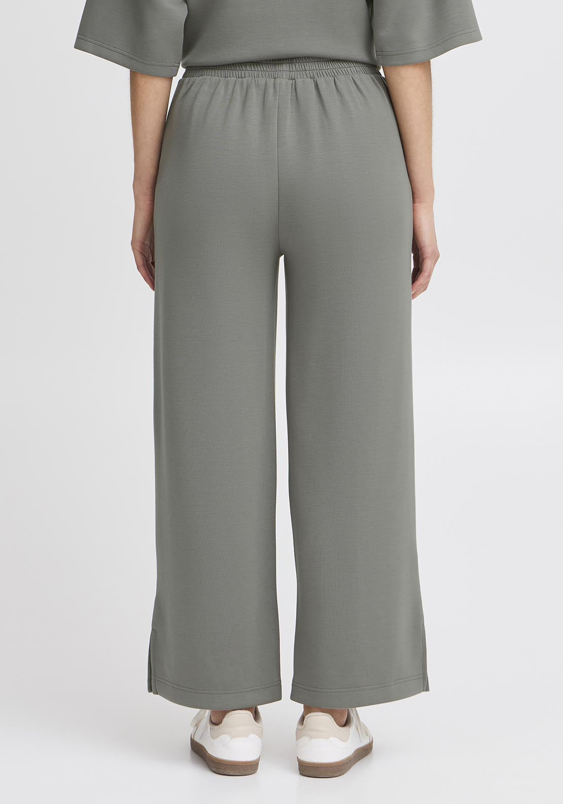 Fransa Casual Trousers - Agave Green 3 Shaws Department Stores