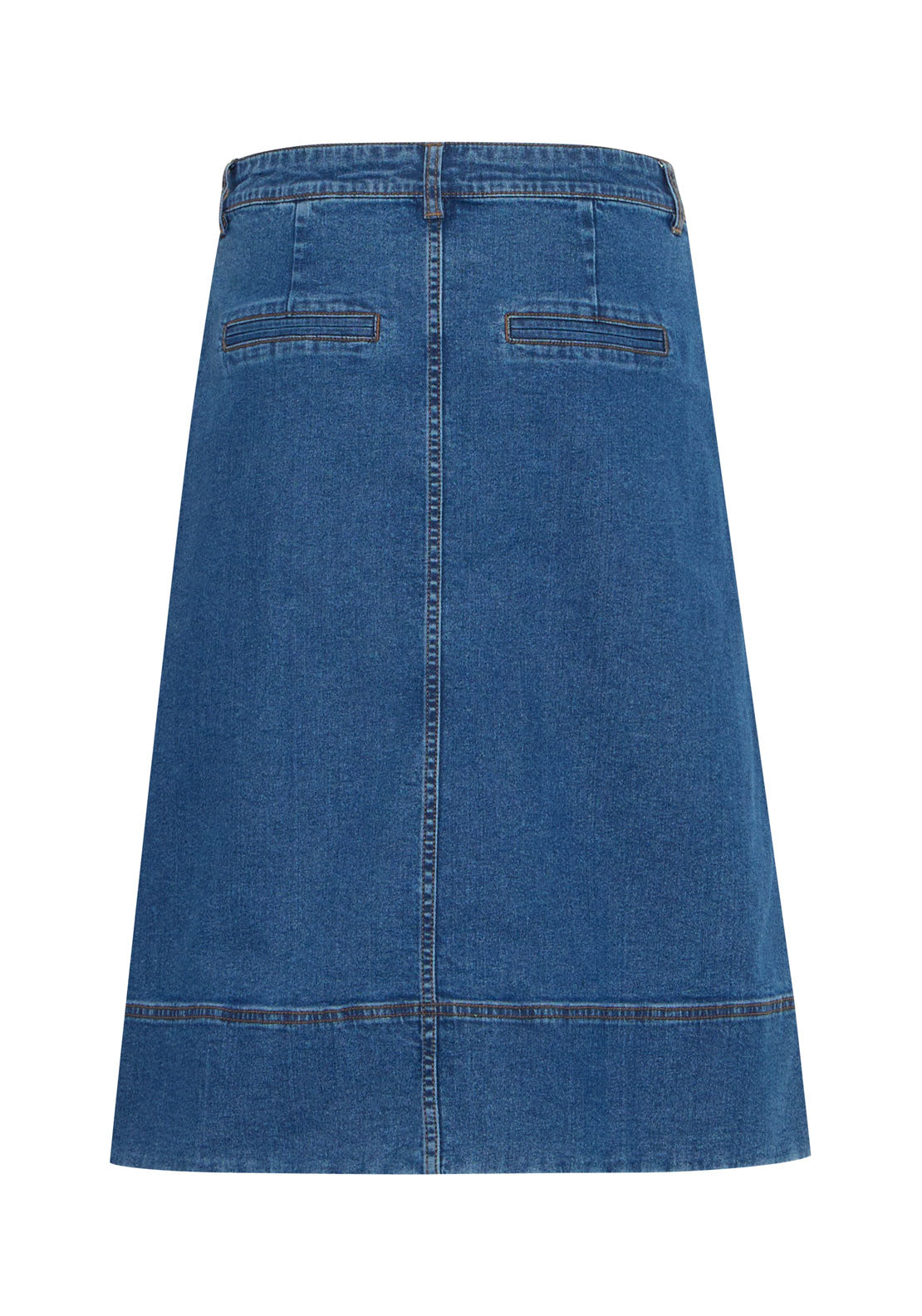 Fransa Pos Denim Skirt - True Blue Denim 7 Shaws Department Stores