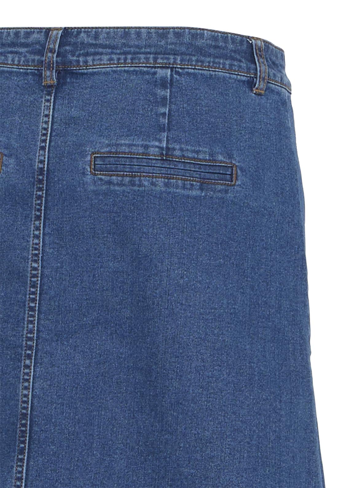 Fransa Pos Denim Skirt - True Blue Denim 6 Shaws Department Stores