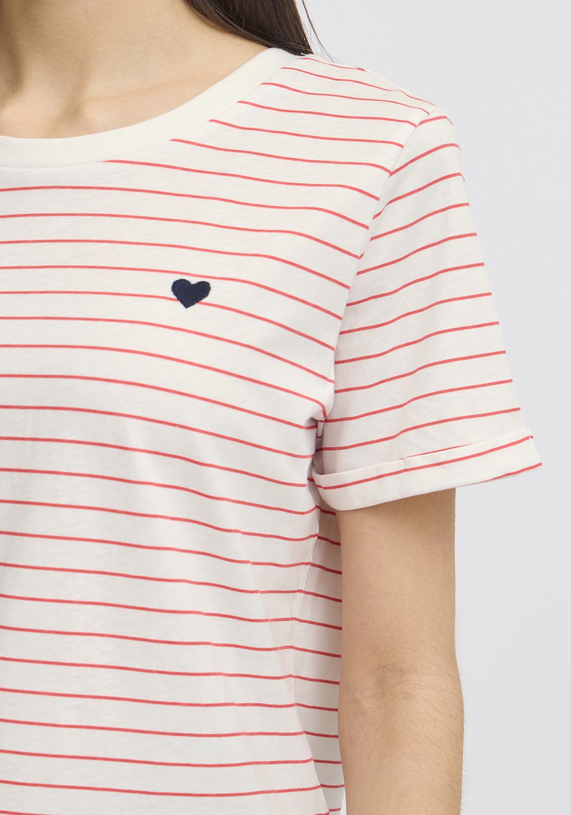 Fransa Casual Short Sleeve T-Shirt - Pink 5 Shaws Department Stores