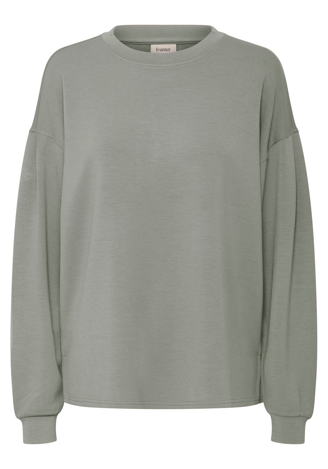 Fransa Pos Pullover - Green 1 Shaws Department Stores