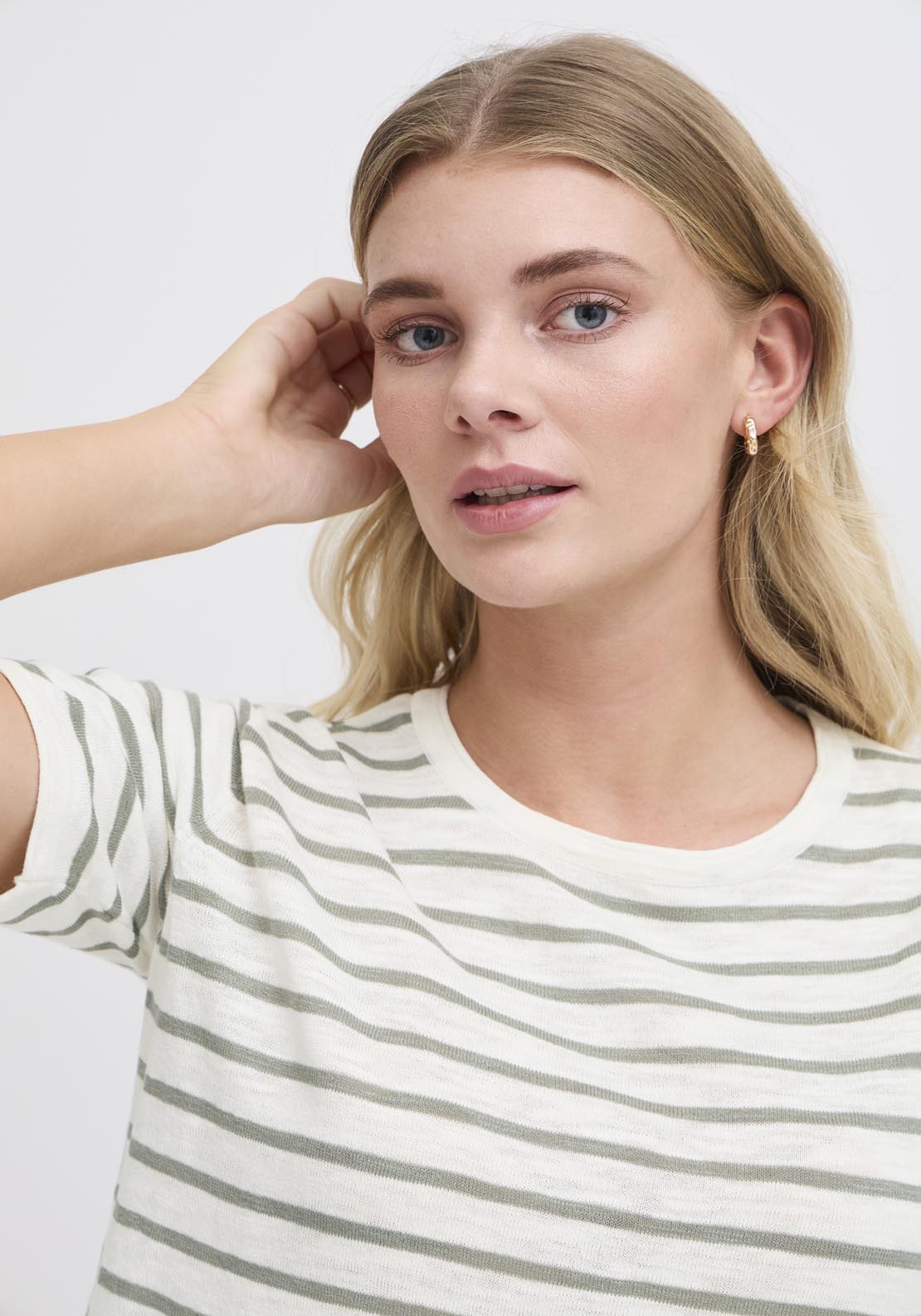 Fransa Pos Knit Pullover - Green 4 Shaws Department Stores