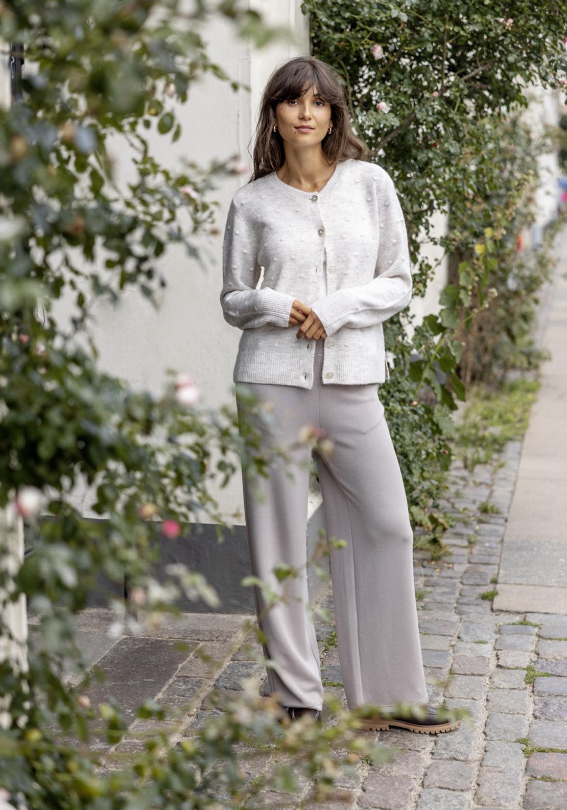 Fransa Casual Trousers - Moon Rock 1 Shaws Department Stores