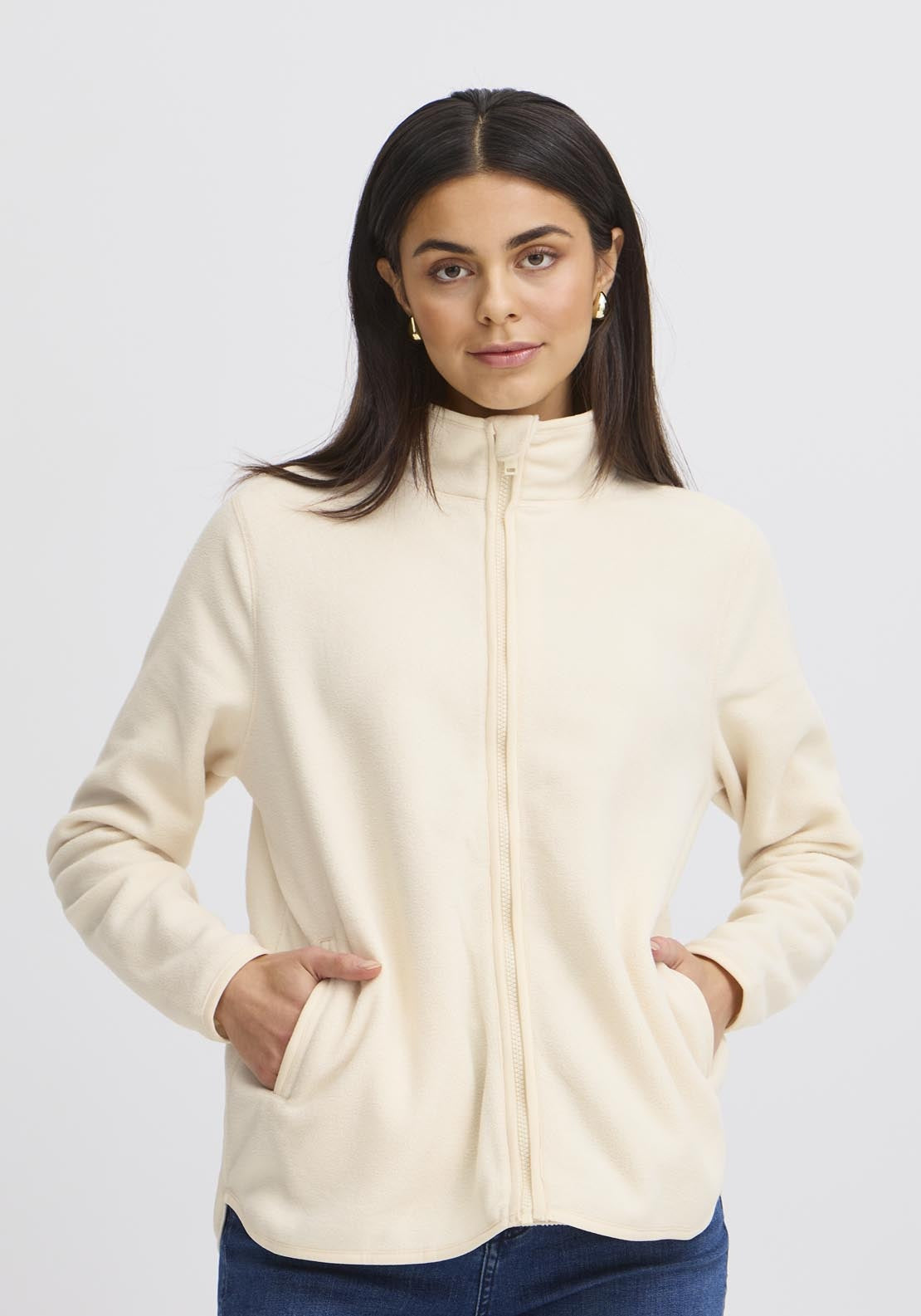 Fransa Pos Transeasonal Jacket - Grey 1 Shaws Department Stores