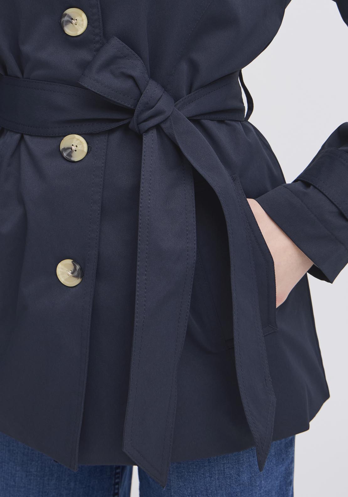 Fransa Pos Outerwear - Navy 3 Shaws Department Stores