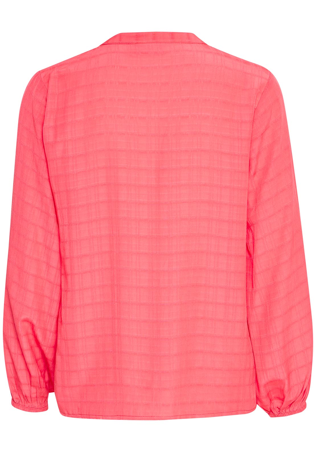 Fransa Casual Long Sleeve Woven Shirt - Teaberry 2 Shaws Department Stores