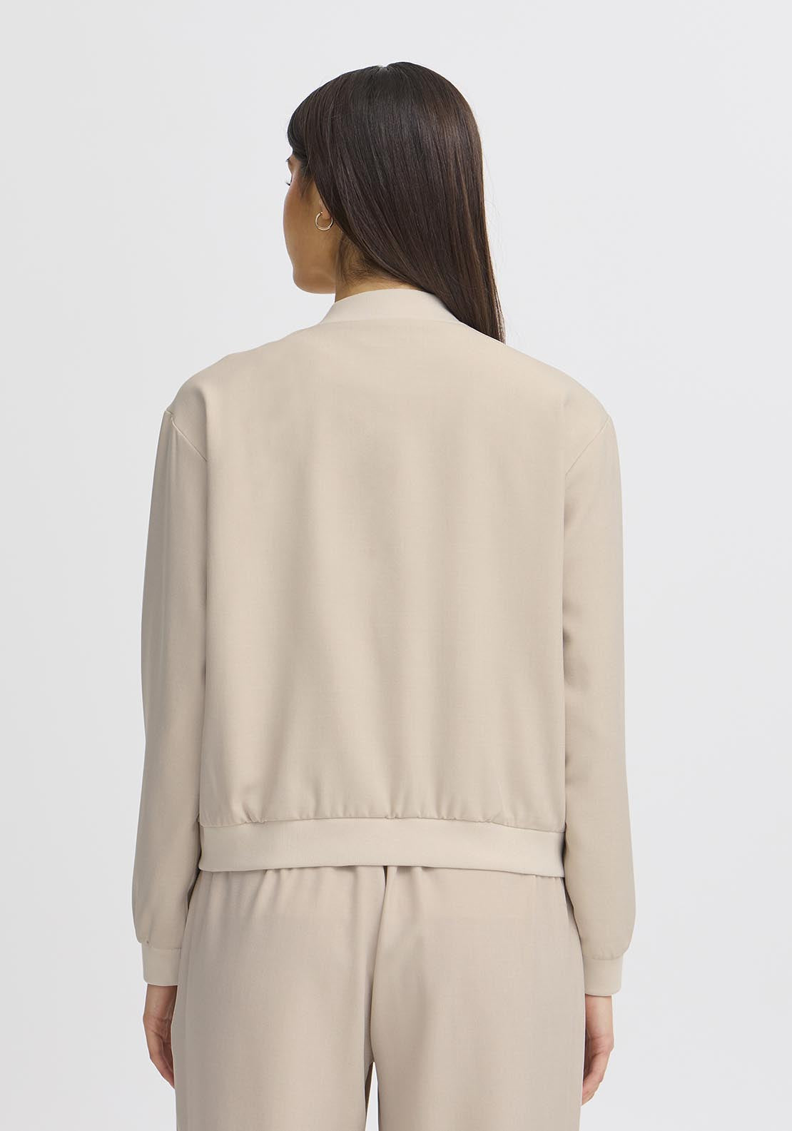 Fransa Casual Long Sleeve Jacket - Tan 4 Shaws Department Stores