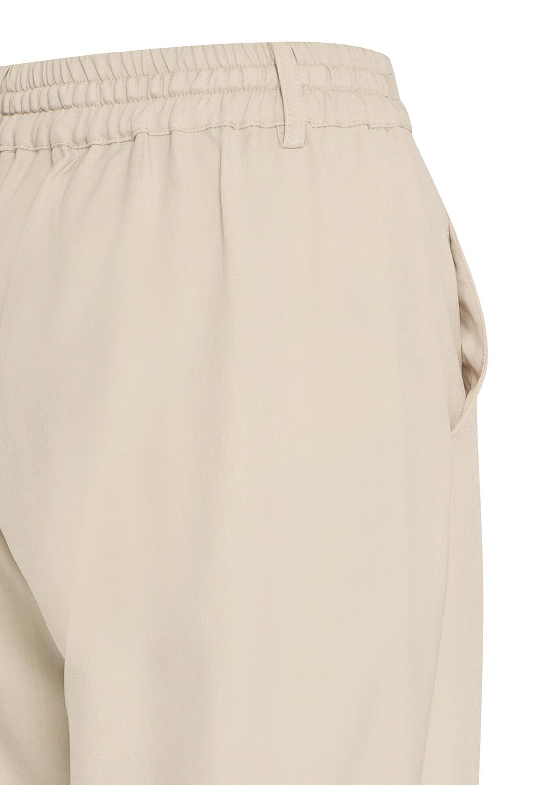 Fransa Casual Trousers - Tan 3 Shaws Department Stores