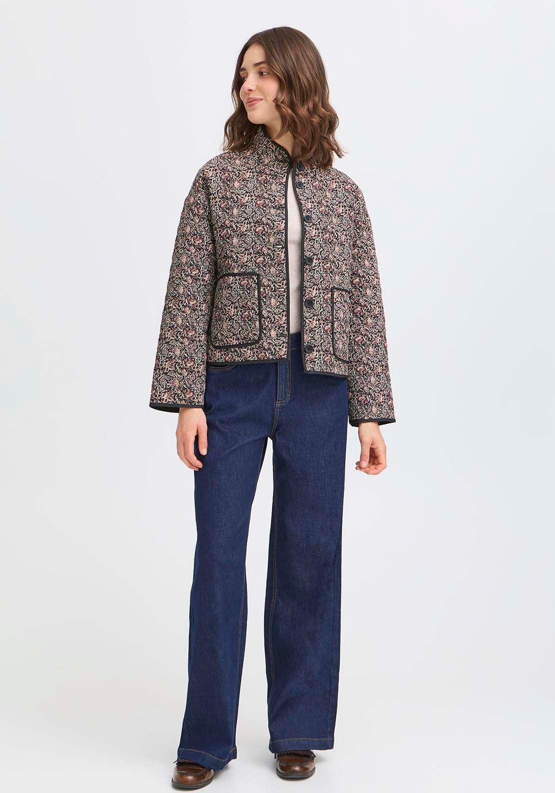 Fransa Jacket - Black Non Paisley 5 Shaws Department Stores