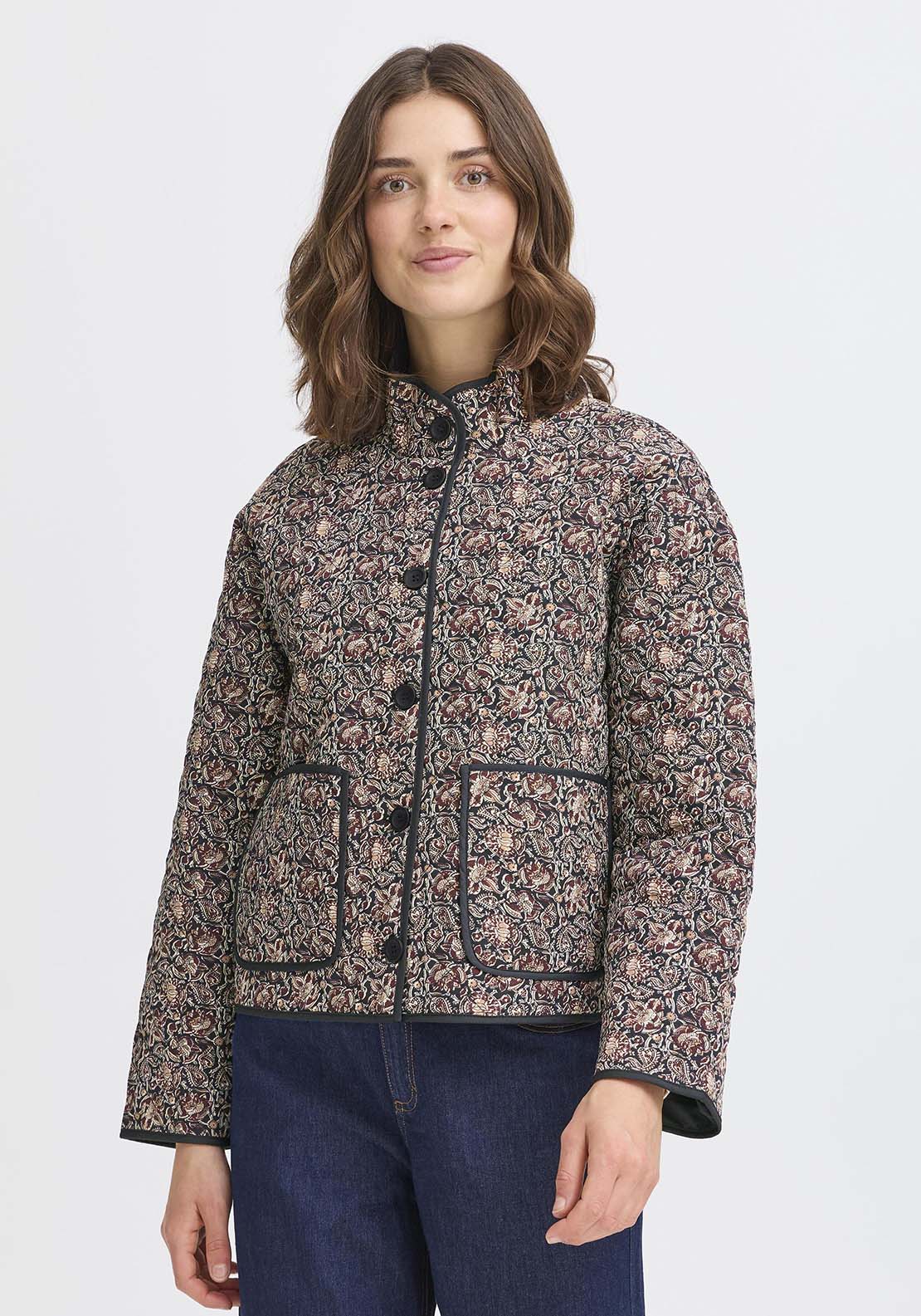 Fransa Jacket - Black Non Paisley 1 Shaws Department Stores