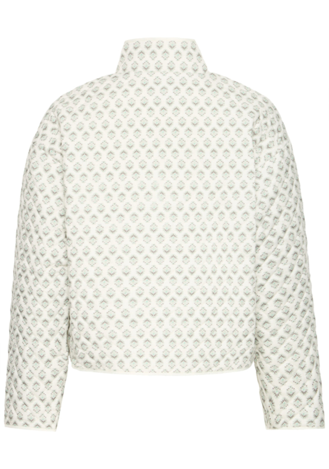 Fransa Printed Casual Jacket - Whisper Sage Wild Loom 7 Shaws Department Stores