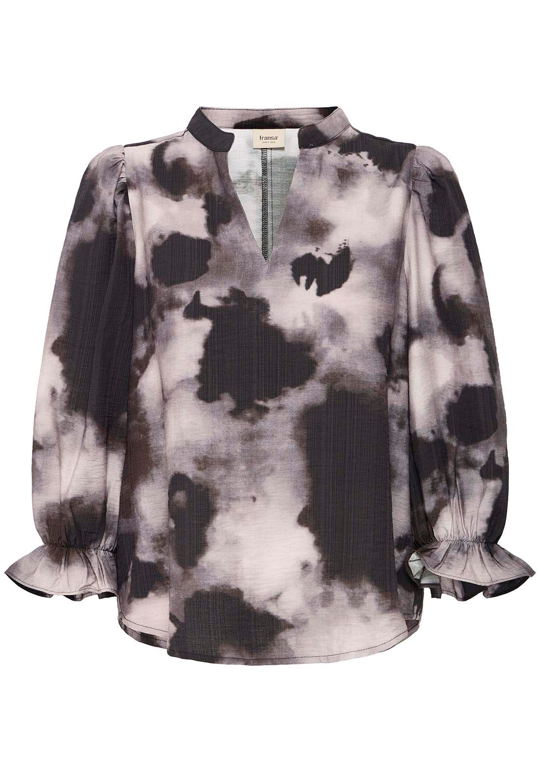 Long Sleeve Blouse - Pumicestone Ghost