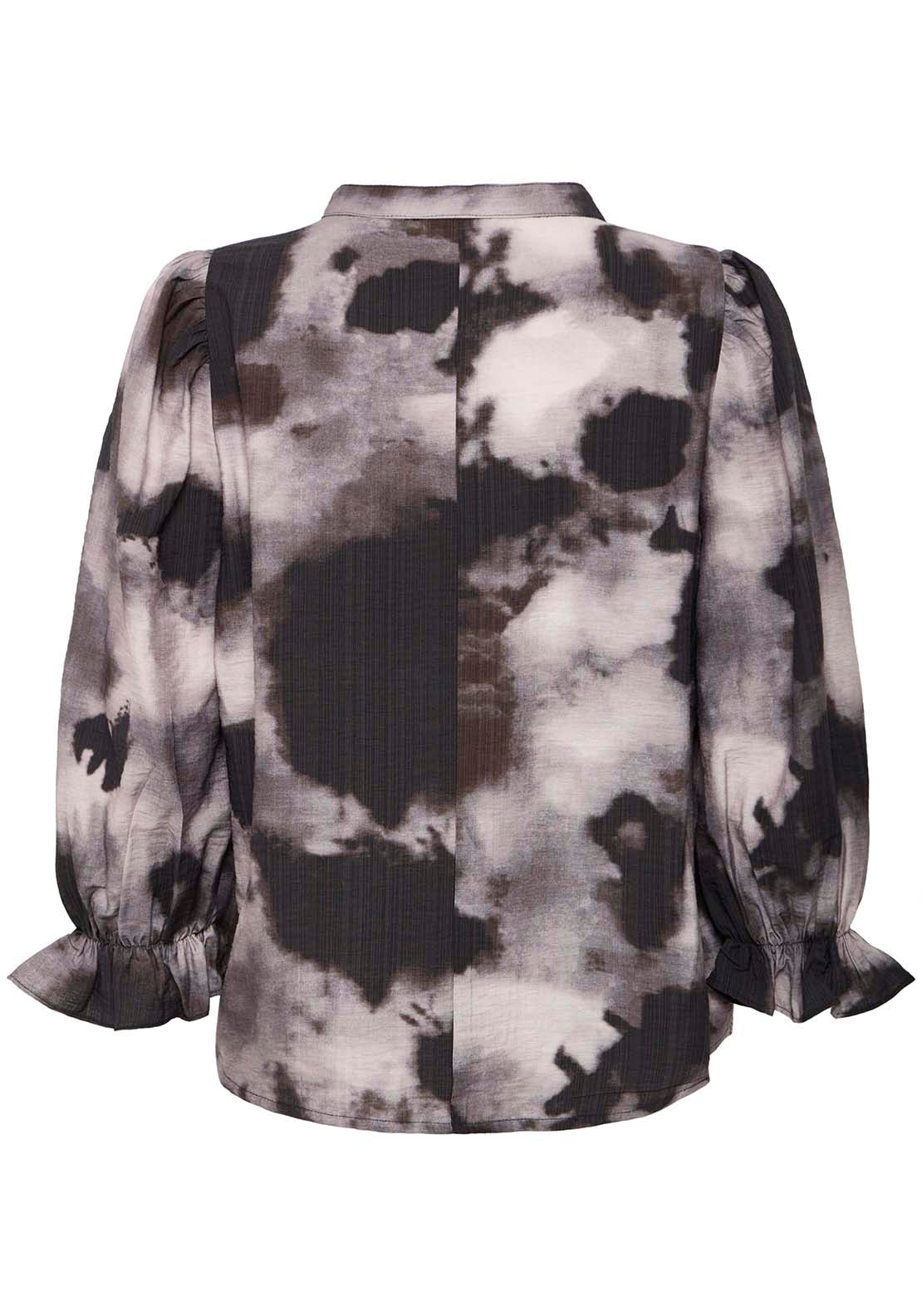 Long Sleeve Blouse - Pumicestone Ghost