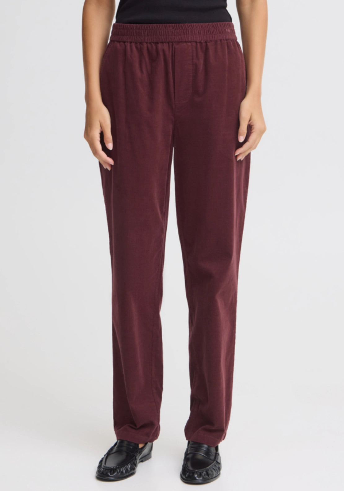 Baggy Tapered Trousers - Red