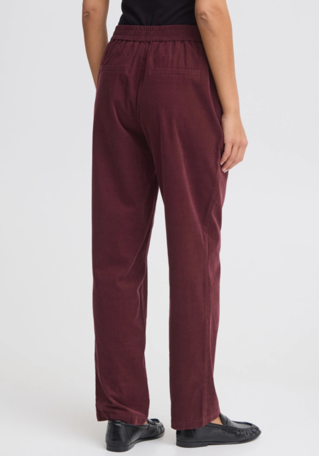 Baggy Tapered Trousers - Red