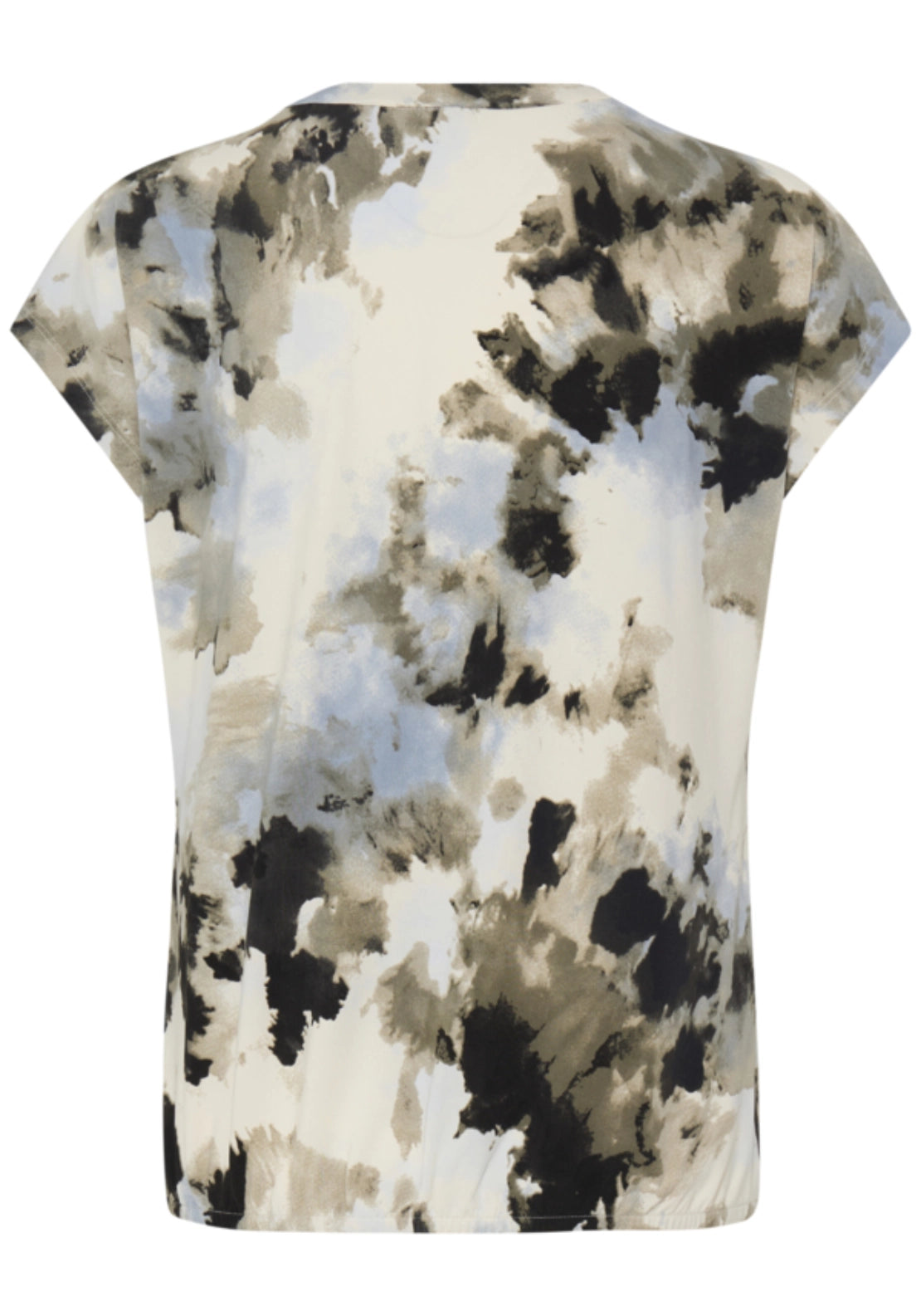 Abstract T-Shirt - Watercolour Bloom Ice Water