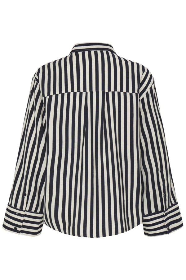 Bold Stripe Shirt - Salute Whisper White Stripe