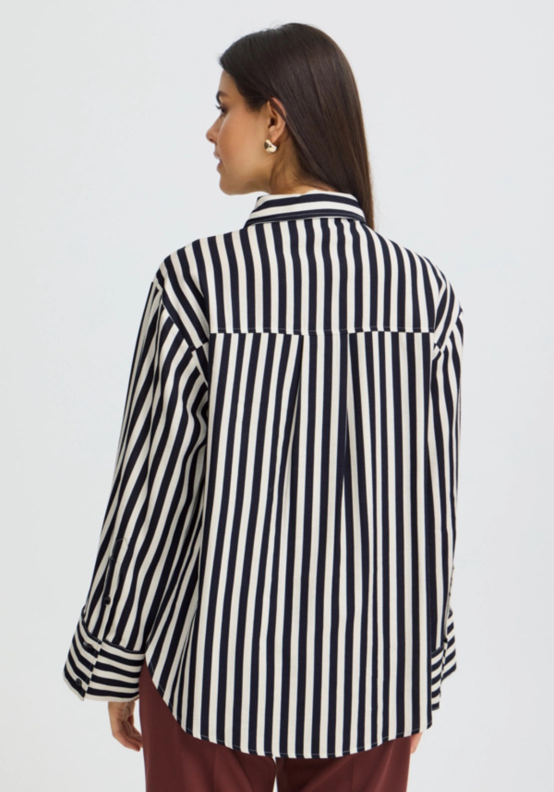 Bold Stripe Shirt - Salute Whisper White Stripe