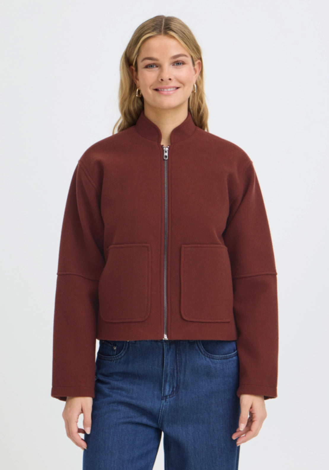 Boxy Jacket - Rum Raisin Melange