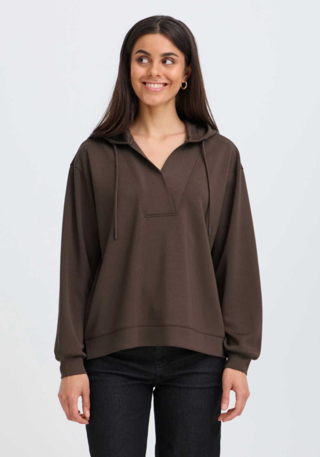 Hooded Sweat Pullover - Hot Fudge