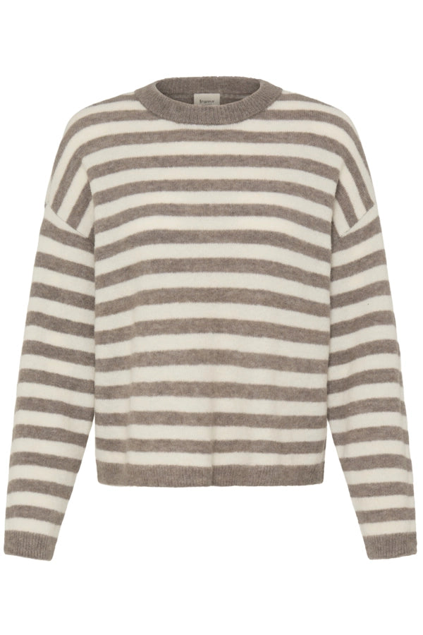 Stripe Knit Pullover - Driftwood Stripe