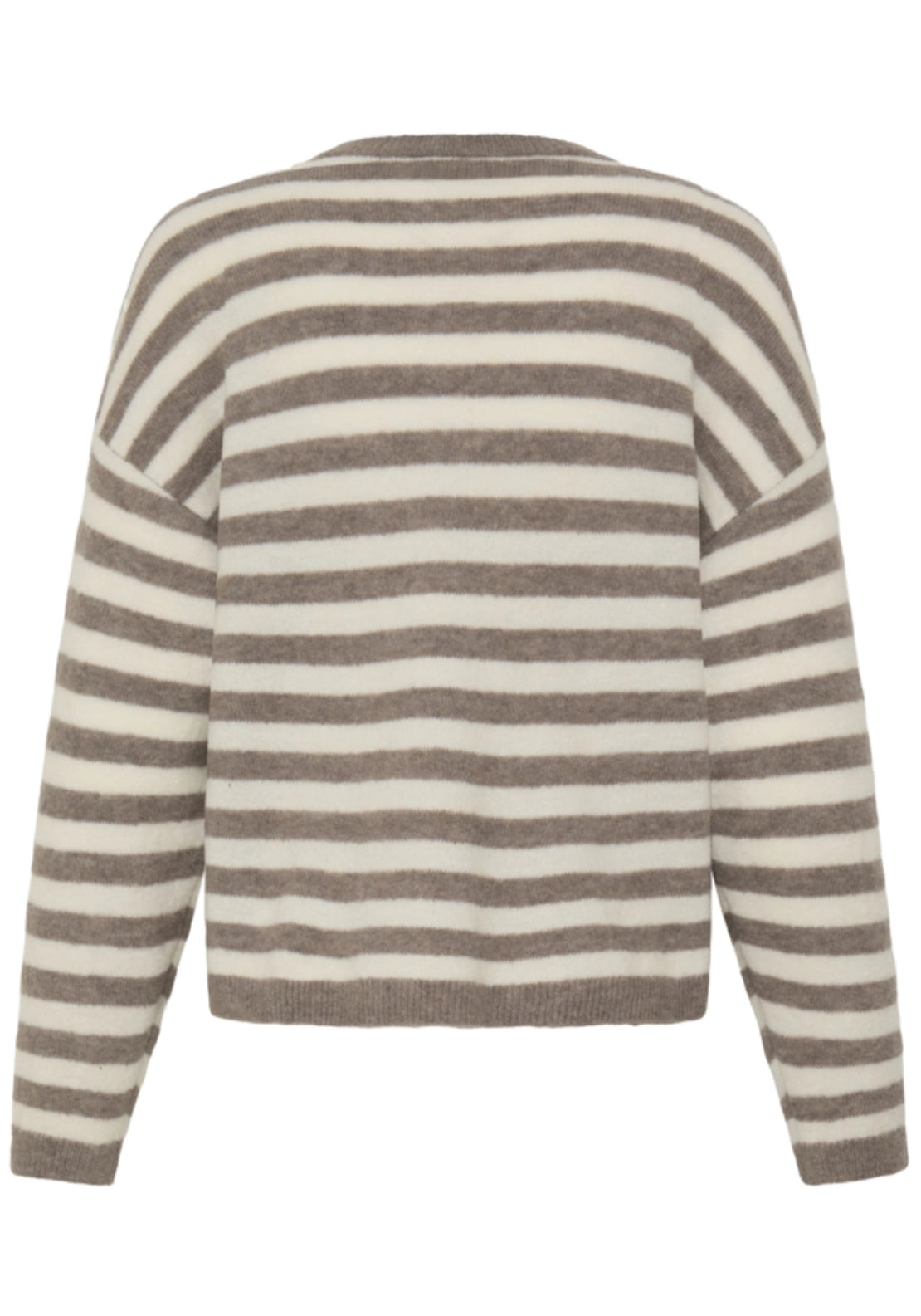 Stripe Knit Pullover - Driftwood Stripe