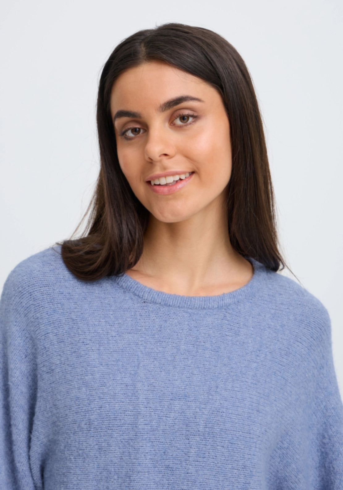 Lightweight Knit Top - Blue Blizzard Melange