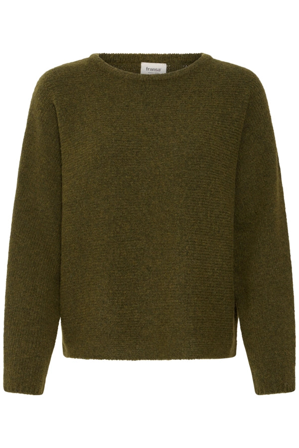 Lightweight Knit Top - Fir Green Melange