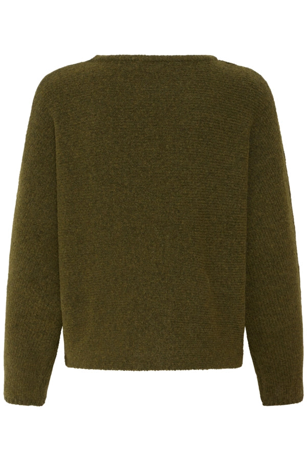 Lightweight Knit Top - Fir Green Melange
