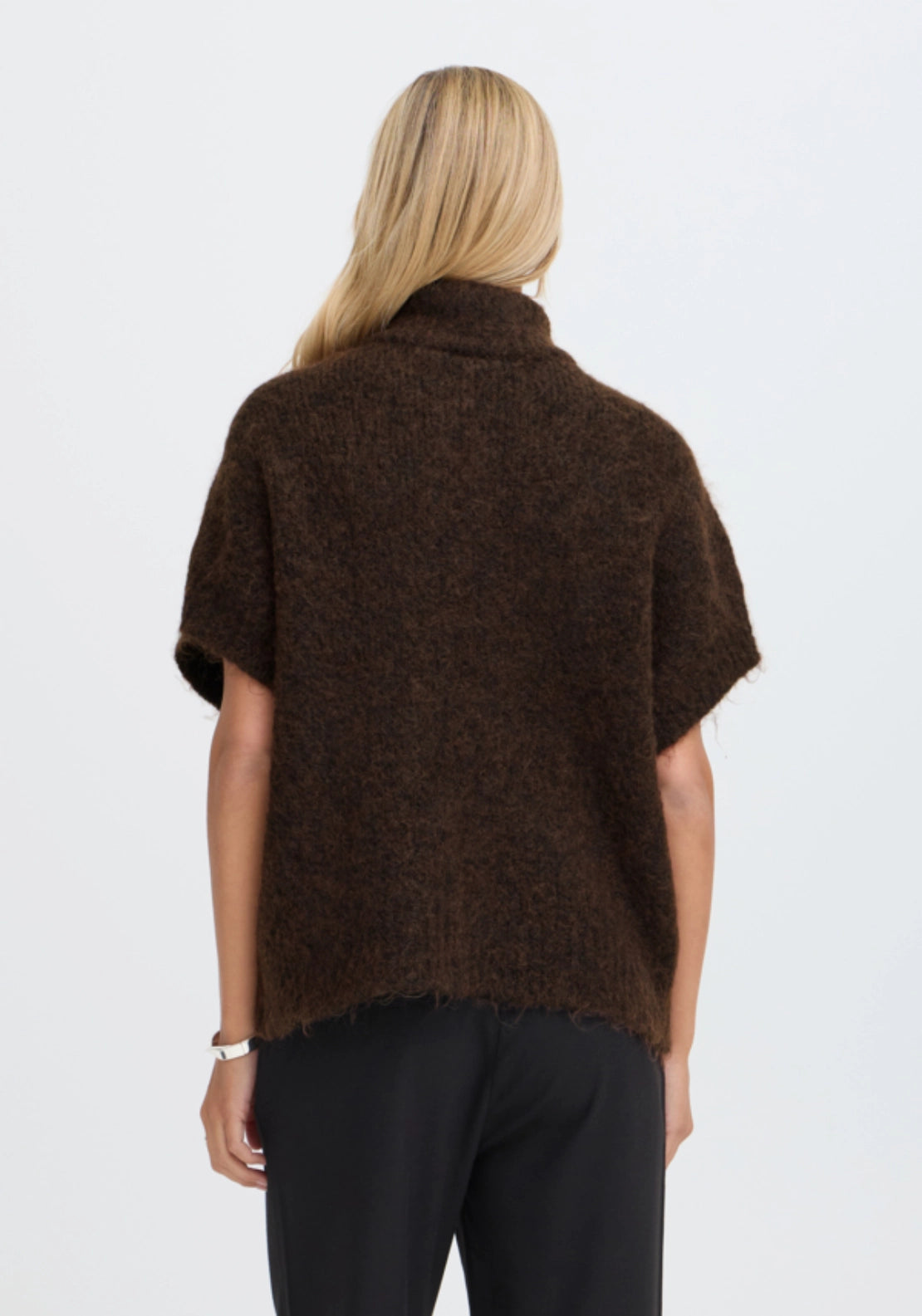 Knit 1/4 Zip - Hot Fudge Melange