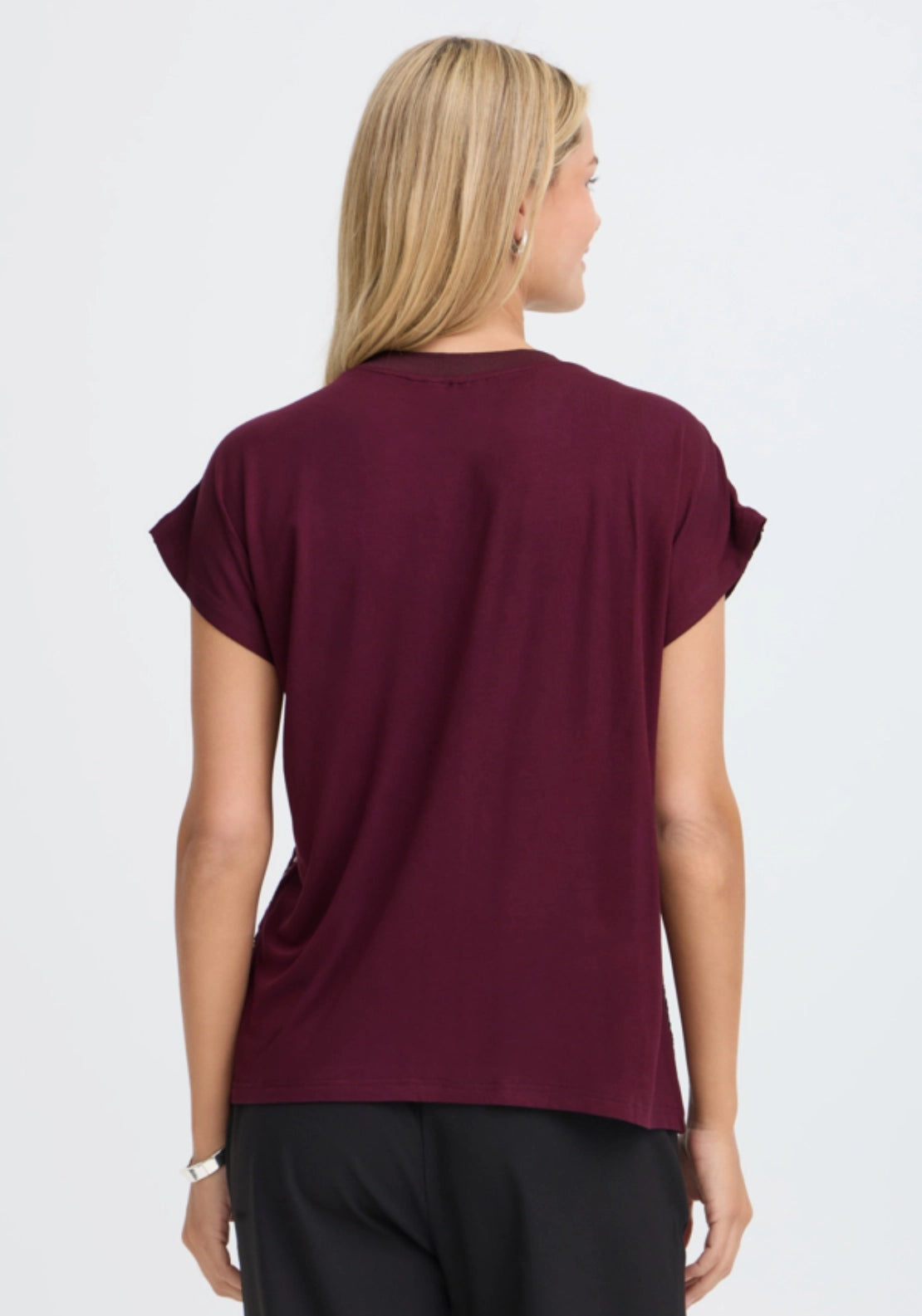 Front Sequin T-Shirt - Red