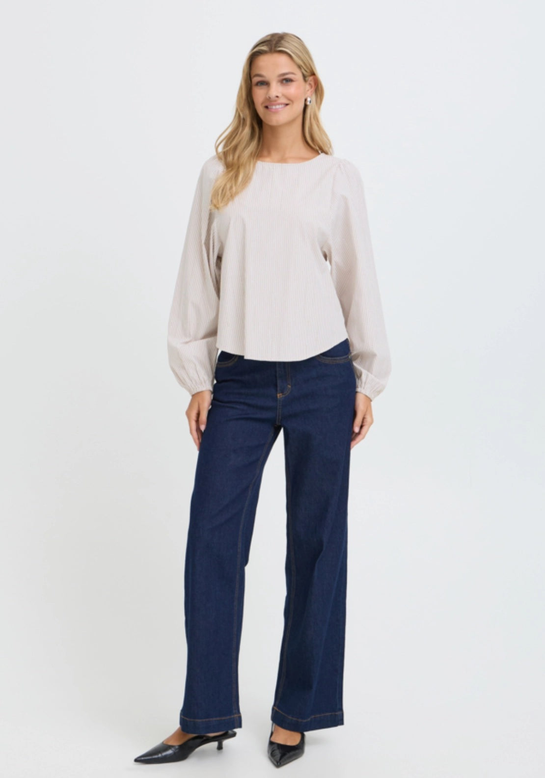 Loose Striped Blouse - Non Colour Stripe