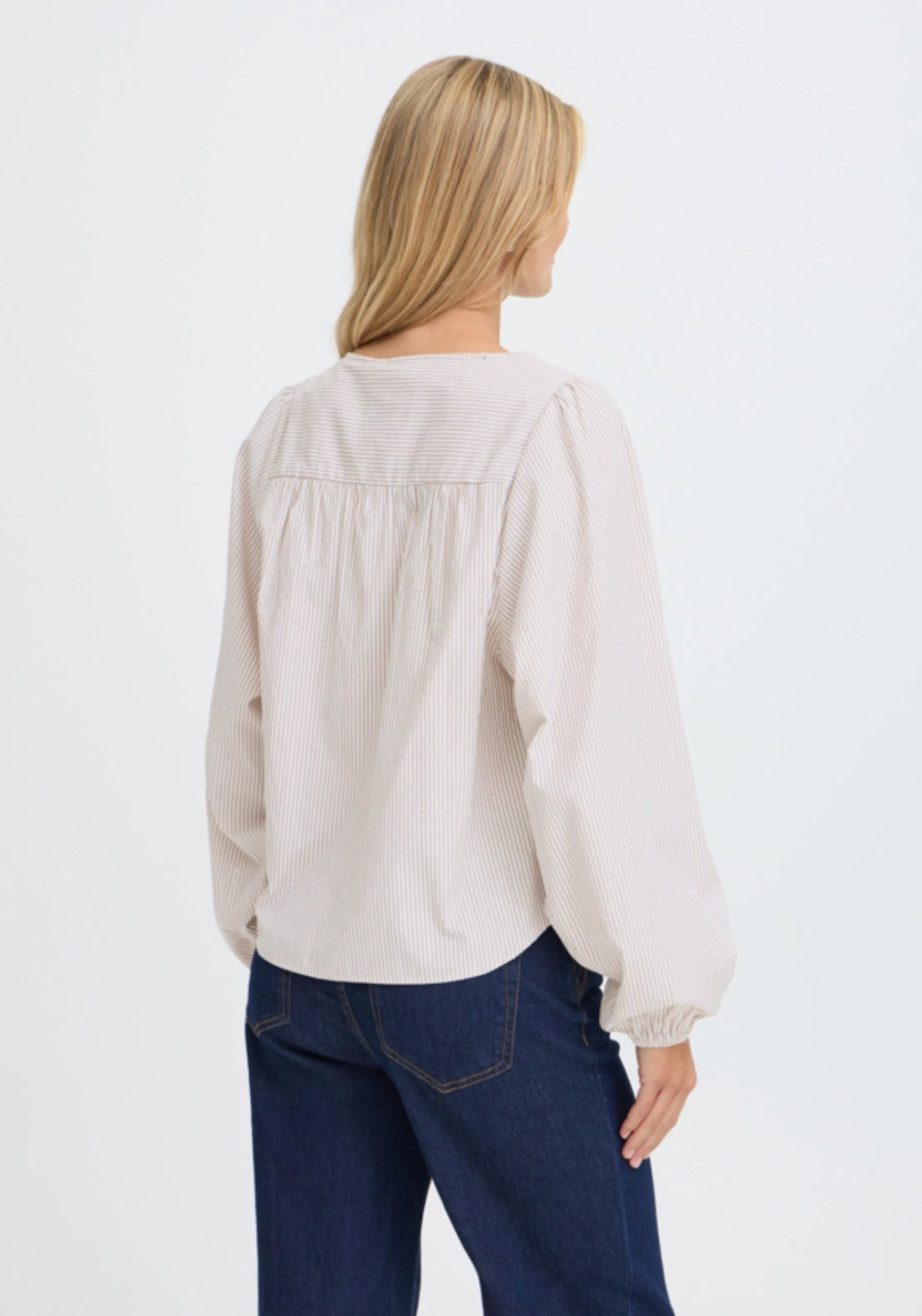 Loose Striped Blouse - Non Colour Stripe