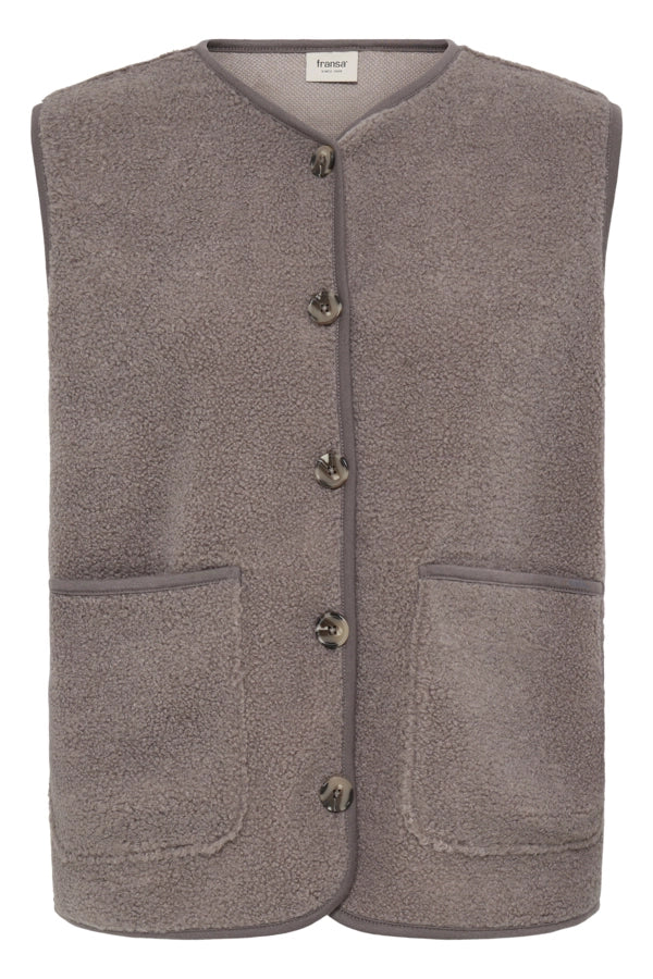 Teddy Waistcoat - Driftwood