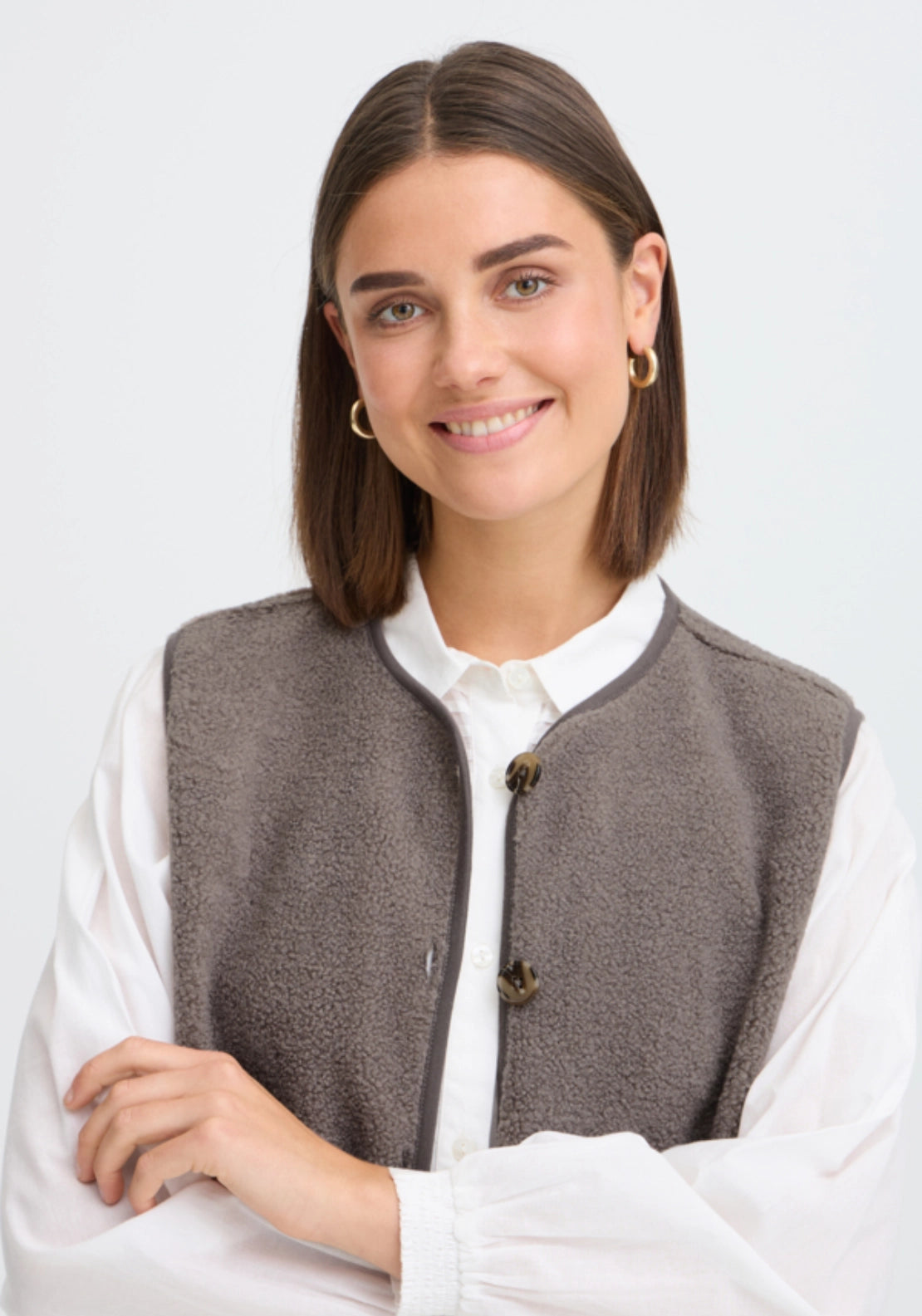 Teddy Waistcoat - Driftwood