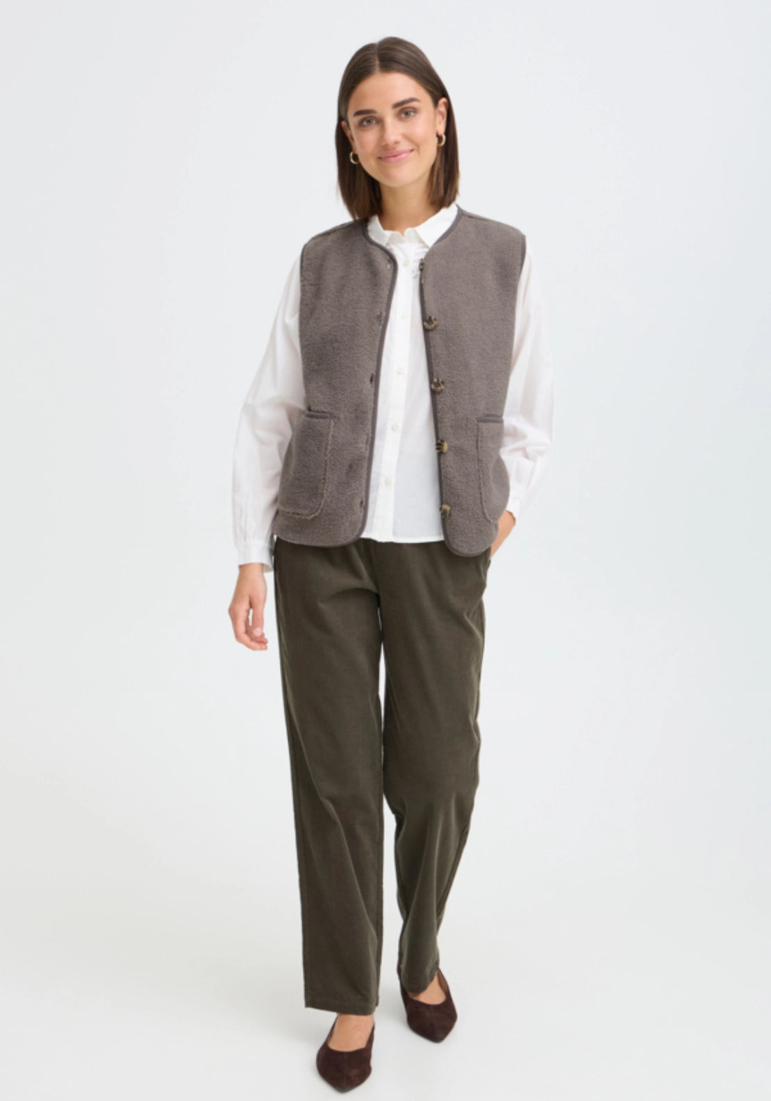 Teddy Waistcoat - Driftwood