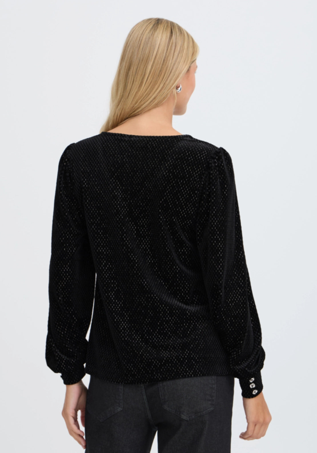 Shining Long Sleeve Top - Meteorite