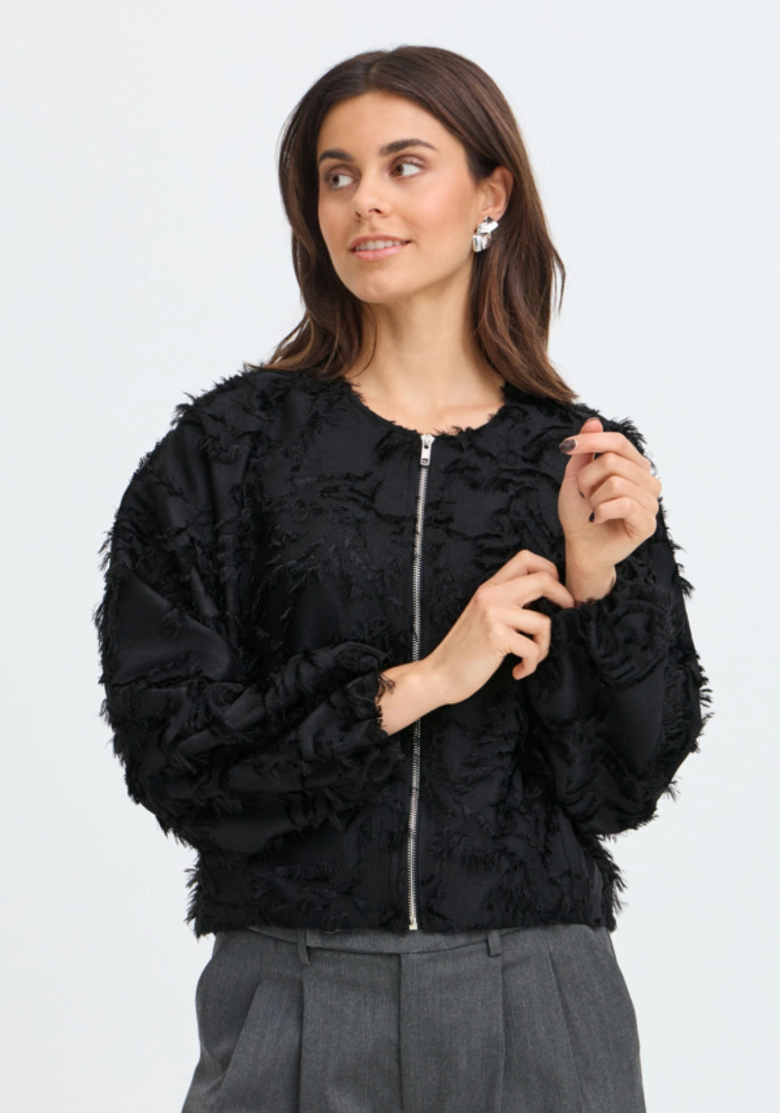 Textured Jacket - Meteorite