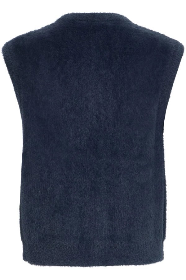 Faux Fur Knit Vest - Salute