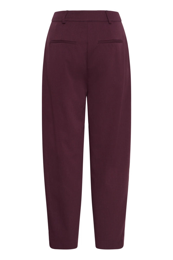 Straight Suit Pants - Red