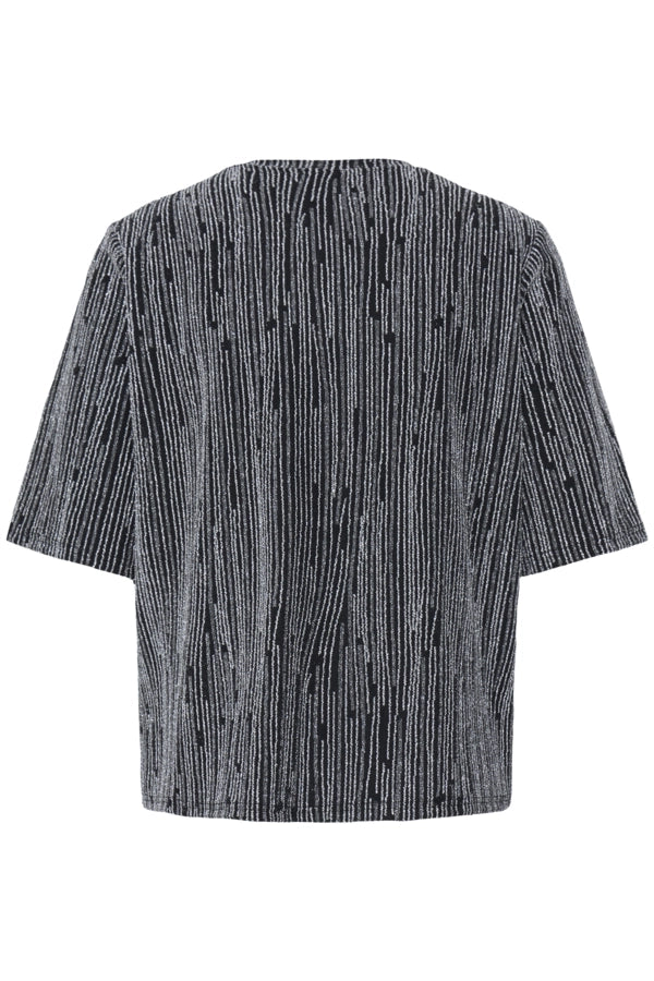 Monochrome T-Shirt - Silver Stripe