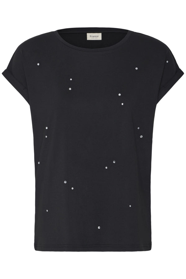 Speckled T-Shirt - Black Stars