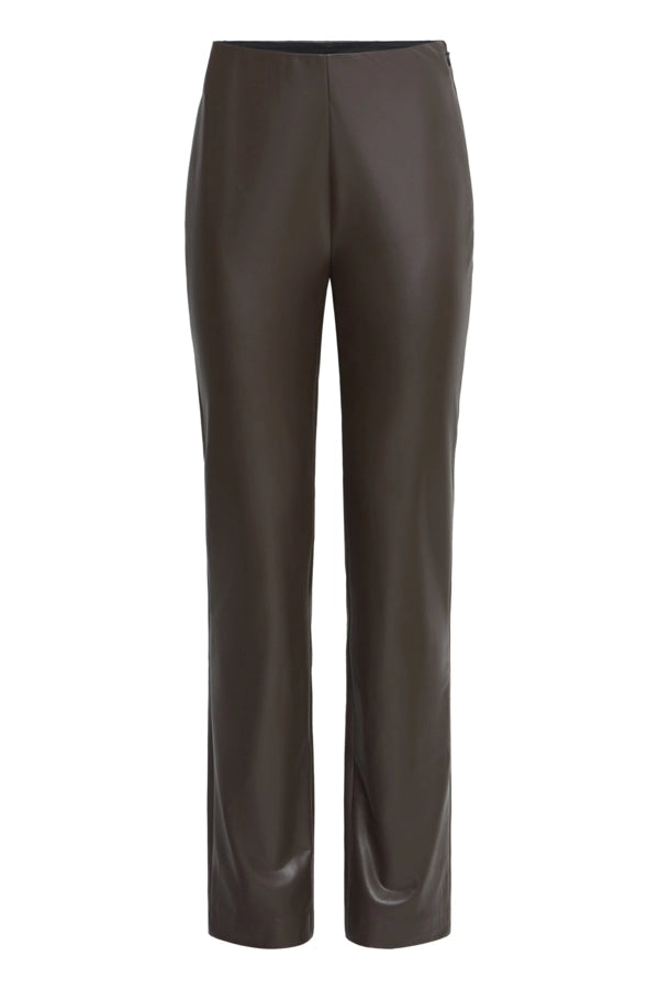 Leather Look Legging - Beige