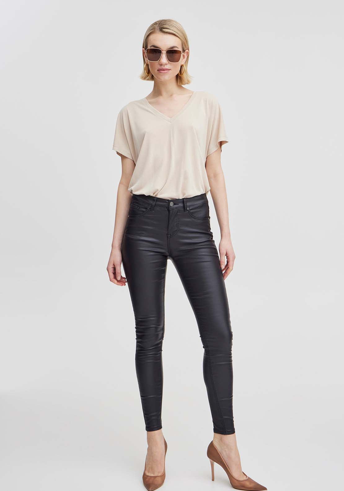 B Young Kiko Slim Jeans - Black 1 Shaws Department Stores
