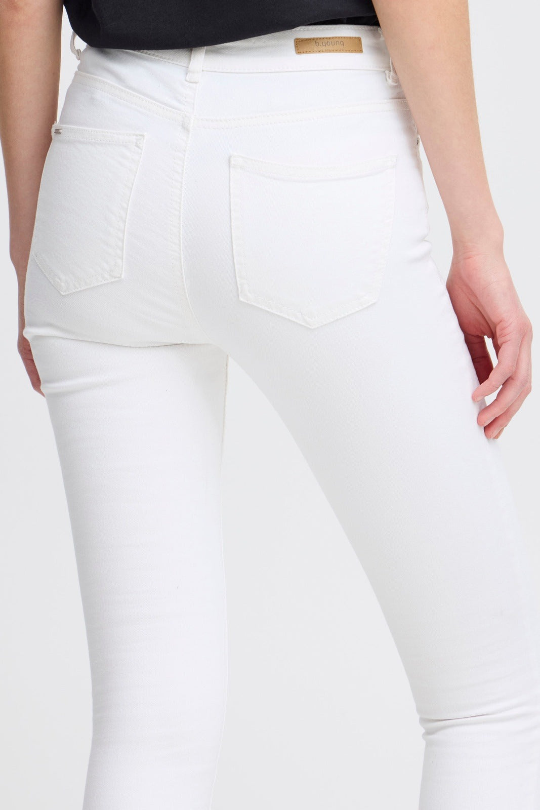 B.young Denim Jeans - White 3 Shaws Department Stores